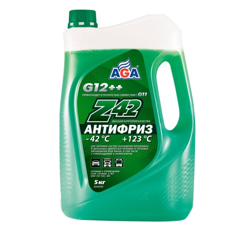 АНТИФРИЗ AGA зеленый 5 кг. фото 1
